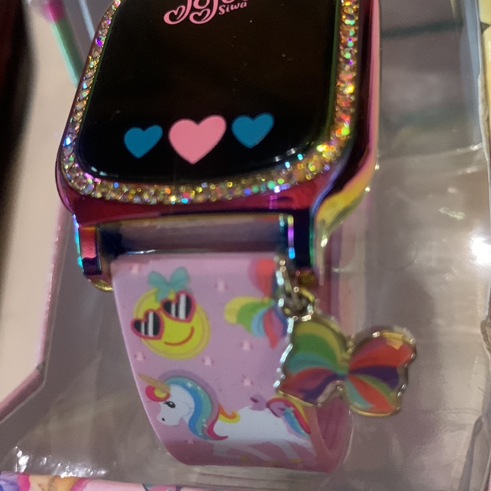 New $30 ACCUTIME Kid's Jojo Siwa Pink Silicone Strap Touchscreen Watch - Picture 3 of 4
